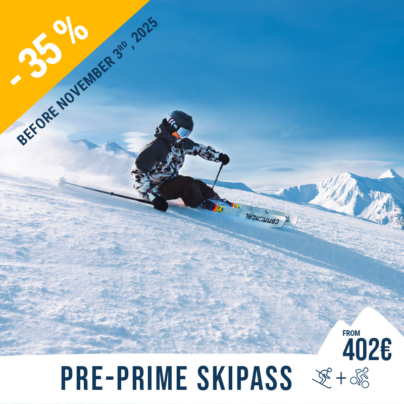 WINTER + SUMMER PRE PRE-PRIME PACKAGE FREE MTB + POLE SPORT INNOVATION DISCOUNT